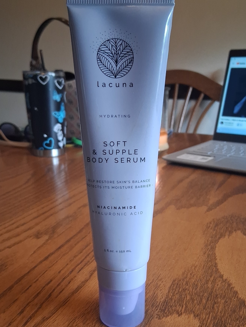 Lacuna Soft & Supple Body Serum — Hydrating Lavender Tube